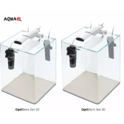 AquaEl Akvarie Opti Bent Hvid 20 Liter
