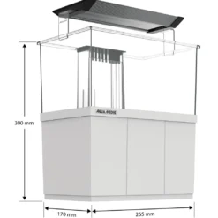 Armatus XS Saltvandsakvarium med sump 4 Liter