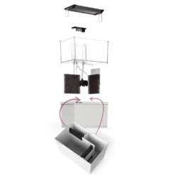 Armatus XS Saltvandsakvarium med sump 4 Liter