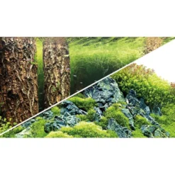 Baggrund til akvarium Scapers Hill og forest (30 cm høj) 60 cm