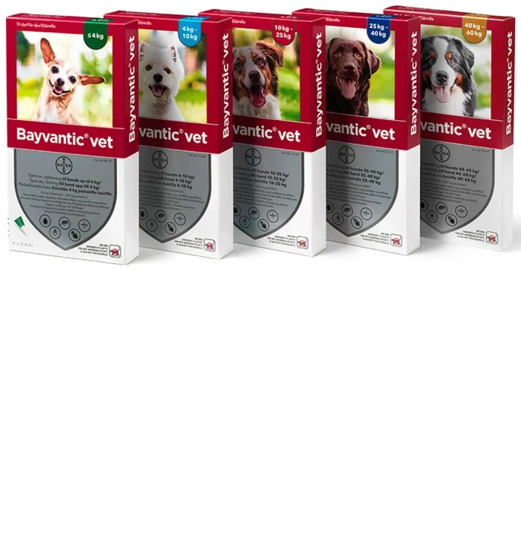 Bayvantic Vet hund under 4 kg 4 x 0,4 ml