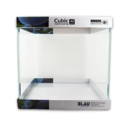 Blau Cubic Akvarium Aquascaping 42 L Optiwhite glas (35X35X35)