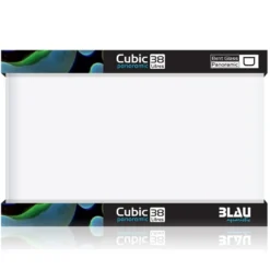 Blau CUBIC Panorama akvarium Nano Akvarium 38 L 45x28x30 cm Optiwhite glas
