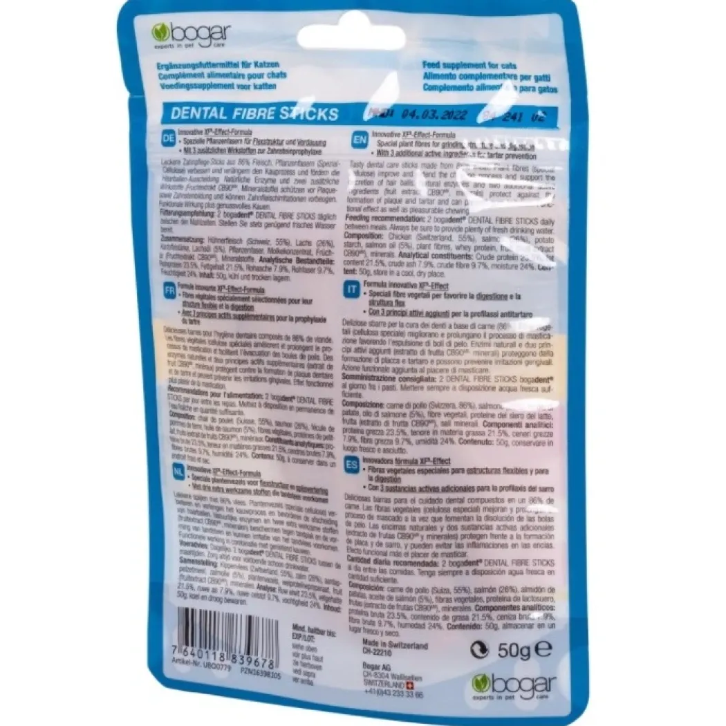 Bogadent Cat Dental Fibre Sticks Laks 50 g