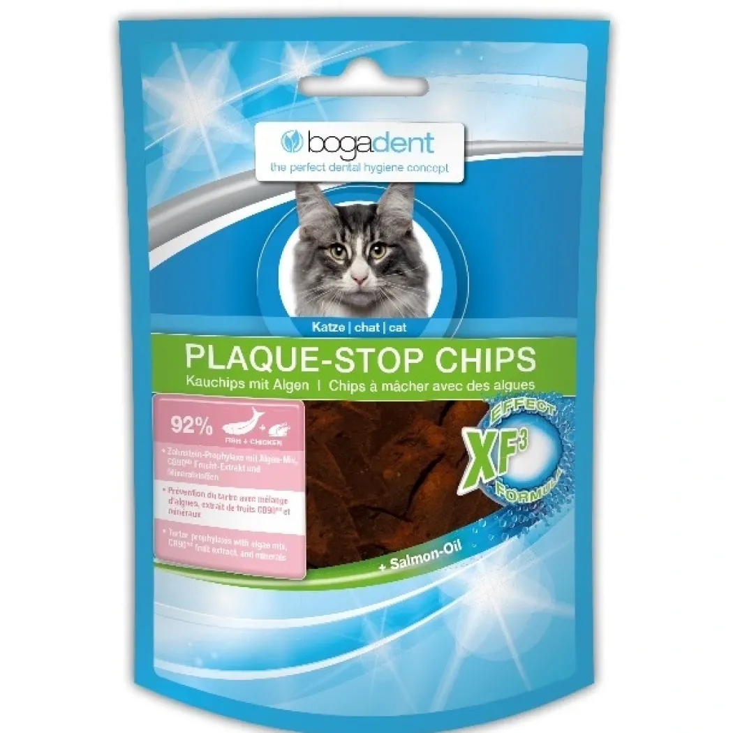Bogadent Cat Dental Plaque-Stop Chips fisk 50 g