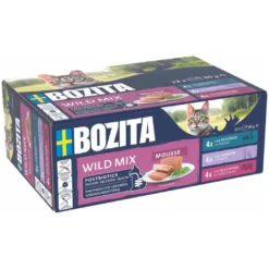 Bozita Mousse Mixedwild 12x85 g - Rensdyr, Hjort & Vildsvin til Kat
