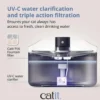 Catit Pixi Drikkefontæne Rustfrit stål UV-C 5 Liter