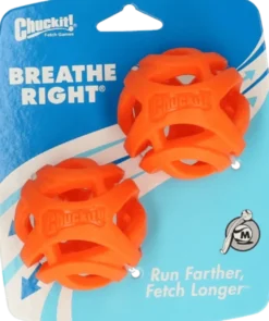 Chuckit Breathe Right Fetch Ball Medium 2 stk