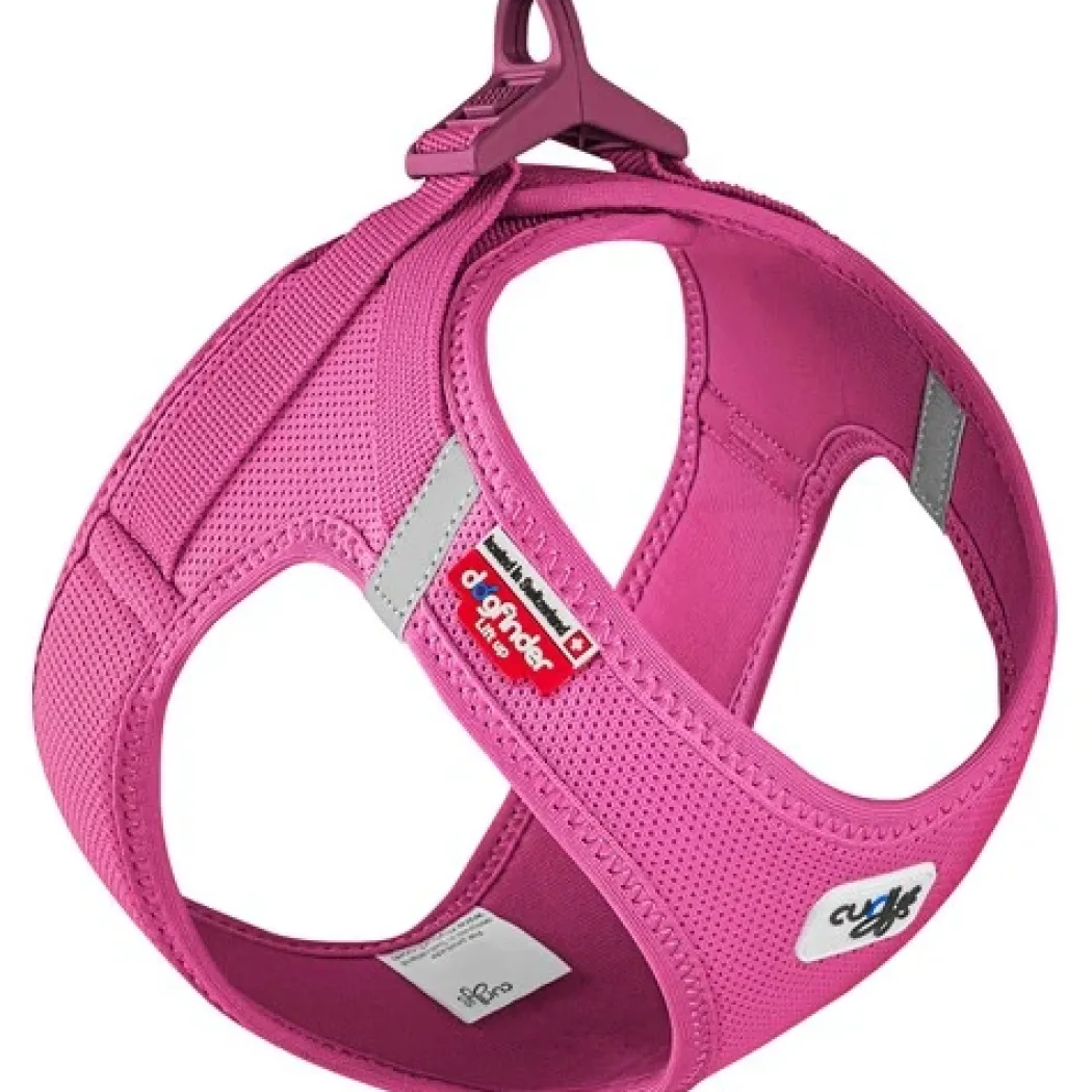 Curli Vest hundesele Clasp Air Mesh Pink XS bryst 34-38 cm - let og sikker komfort