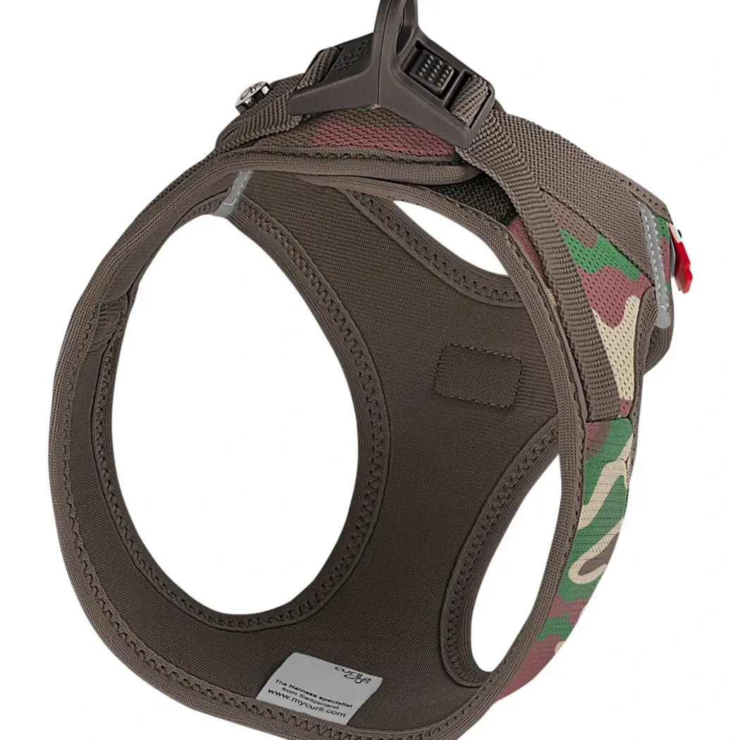 Curli Vest Hundesele Clasp Air Mesh XL Camo - let og sikker sele til store hunde