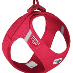 Curli Vest Hundesele Clasp Air Mesh 2XS Rød - let og behagelig sele til smaahunde