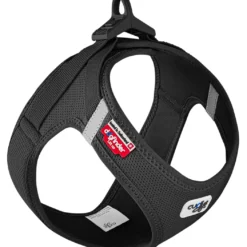 Curli Vest Hundesele Clasp Air Mesh XL Sort - let og sikker sele til store hunde