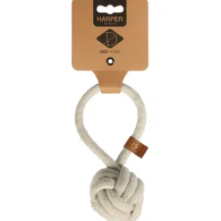 D&D Home Harper XS 18,5 cm Natur Knudereb 10 mm - hundelegetøj