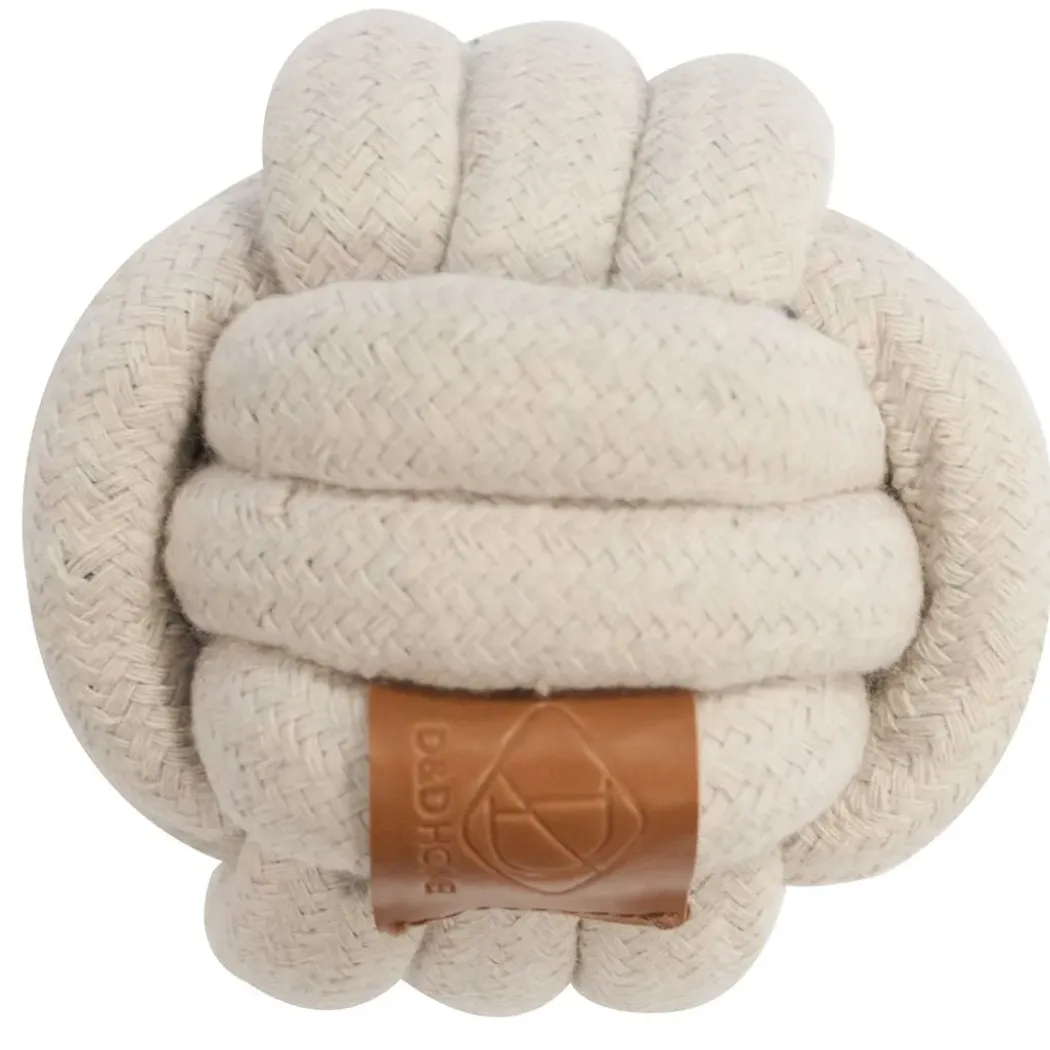 D&D Home Skip Ball XS 6 cm Natur Knudereb 10 mm - hundelegetøj