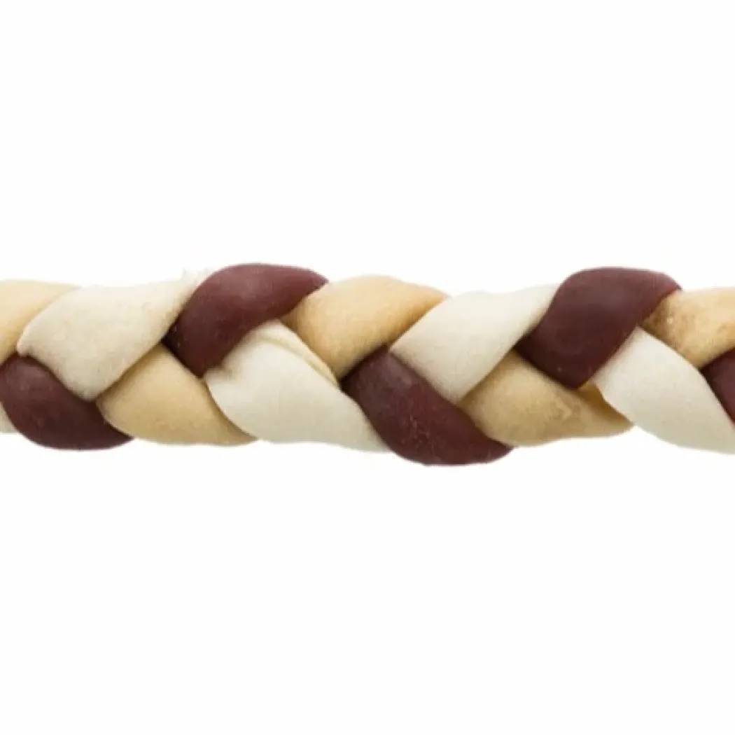 Denta Fun Flettet Tyggeben 30 g - robust hundesnack med bid i
