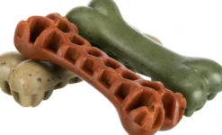 Denta Fun Veggie Tyggeknogle med tang 8,5 cm (vegetabilsk) - 100 % vegansk hundesnack