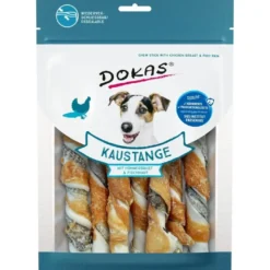 Dokas Tyggepind med kyllingebryst og fisk 170 g - sund tyggeben
