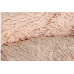 Donut Cozy Hundeseng Laksefarvet 60 cm - blød seng til mellemstore hunde
