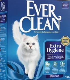 Ever Clean Extra Strong Kattegrus Uparfumeret Extra Hygiene 10 L