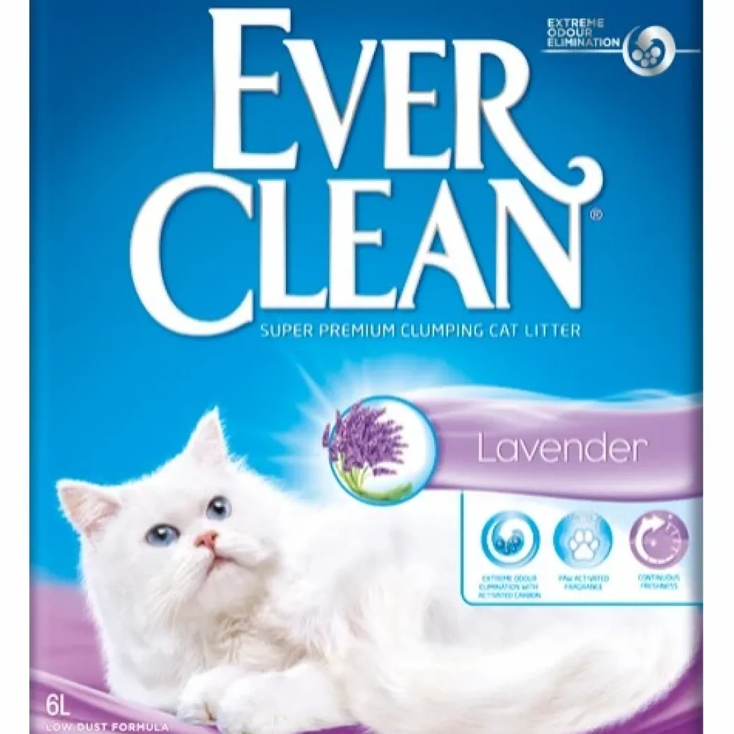Ever Clean Lavendel Kattegrus 6 L