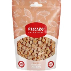 FICCARO Hundesnack Laks Soft Cubes - bløde tern af laks 100 g