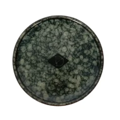 Flad Jasper Green Marble Ø 13 cm x 2 cm