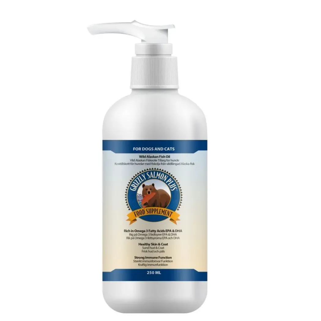 Grizzly Plus Vildlakseolie 250 ml