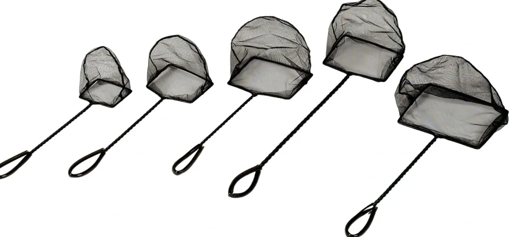 Hagen Fiskenet grovmasket 7,5 cm Sort
