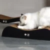 HappyCat ARCHIE Kradse Lounge 2i1 75x18 og 5x25 cm Sort Pap-kradsebræt