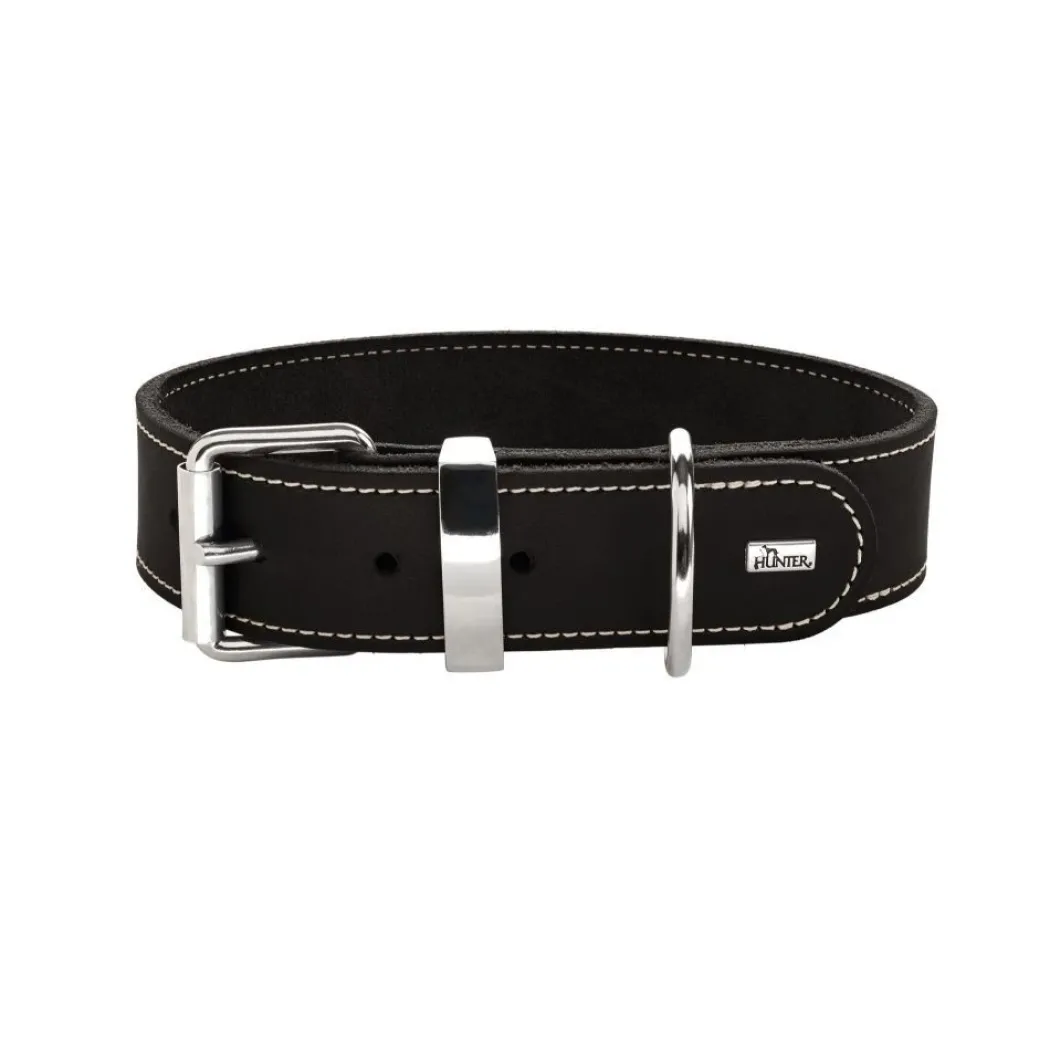 Hunter Aalborg Special Hundehalsbånd Sort 35 - 24-30 cm