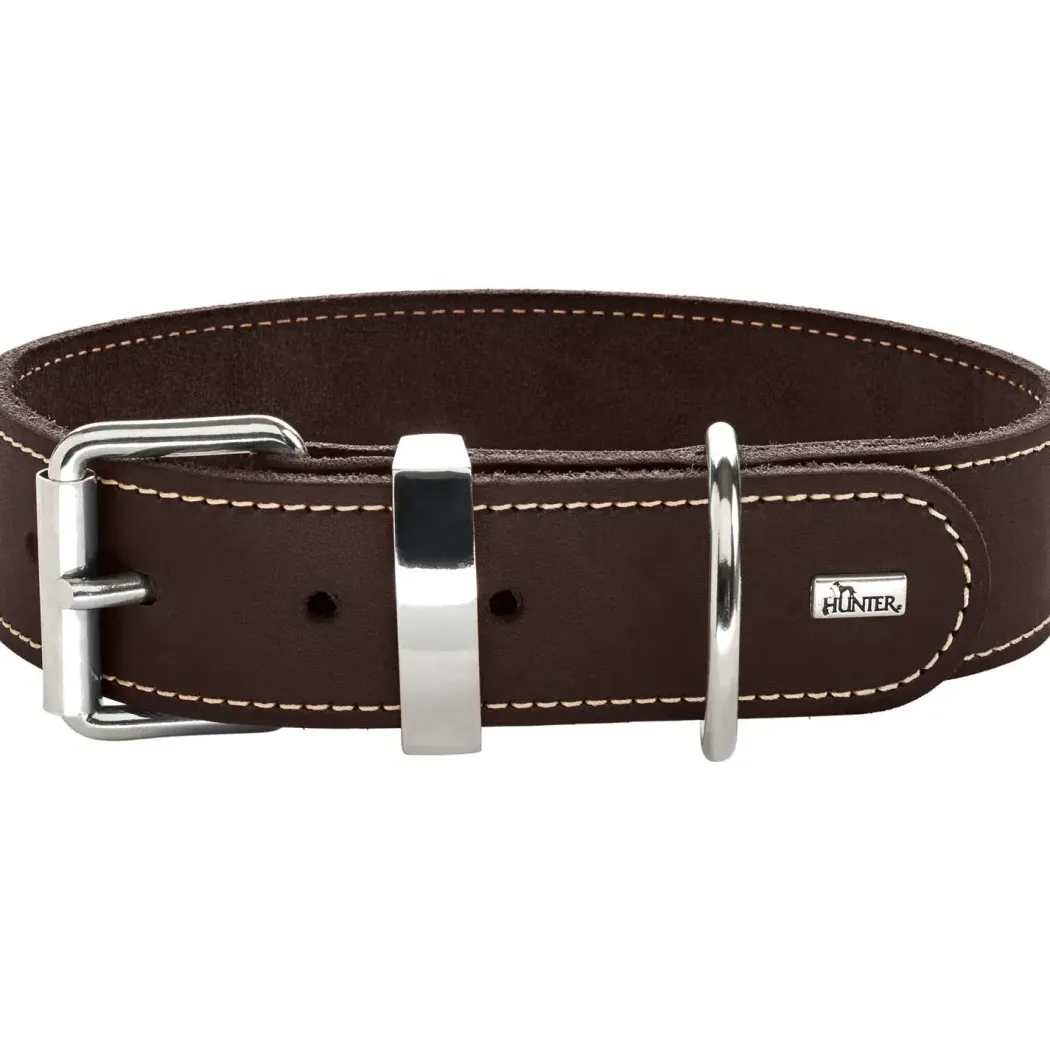 Hunter Aalborg Special Hundehalsbånd Brun 35 - 24-30 cm