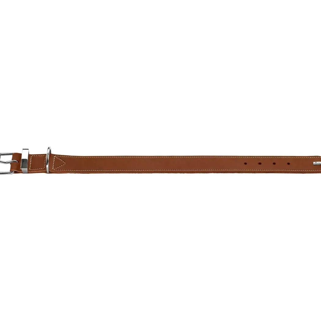Hunter Aalborg Special Hundehalsbånd Cognac 35 - 24-30 cm