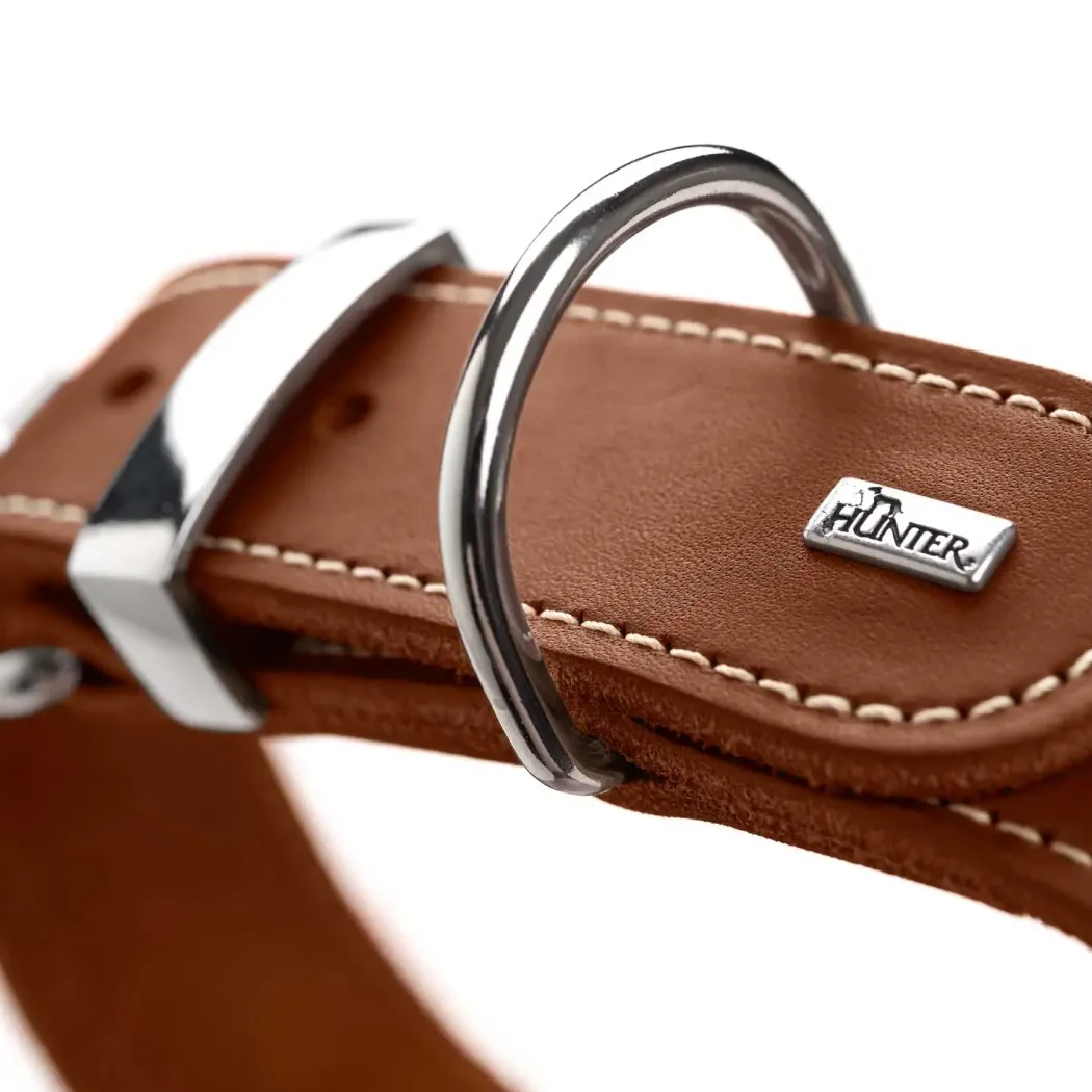 Hunter Aalborg Special Hundehalsbånd 45 Cognac - 30-38 cm