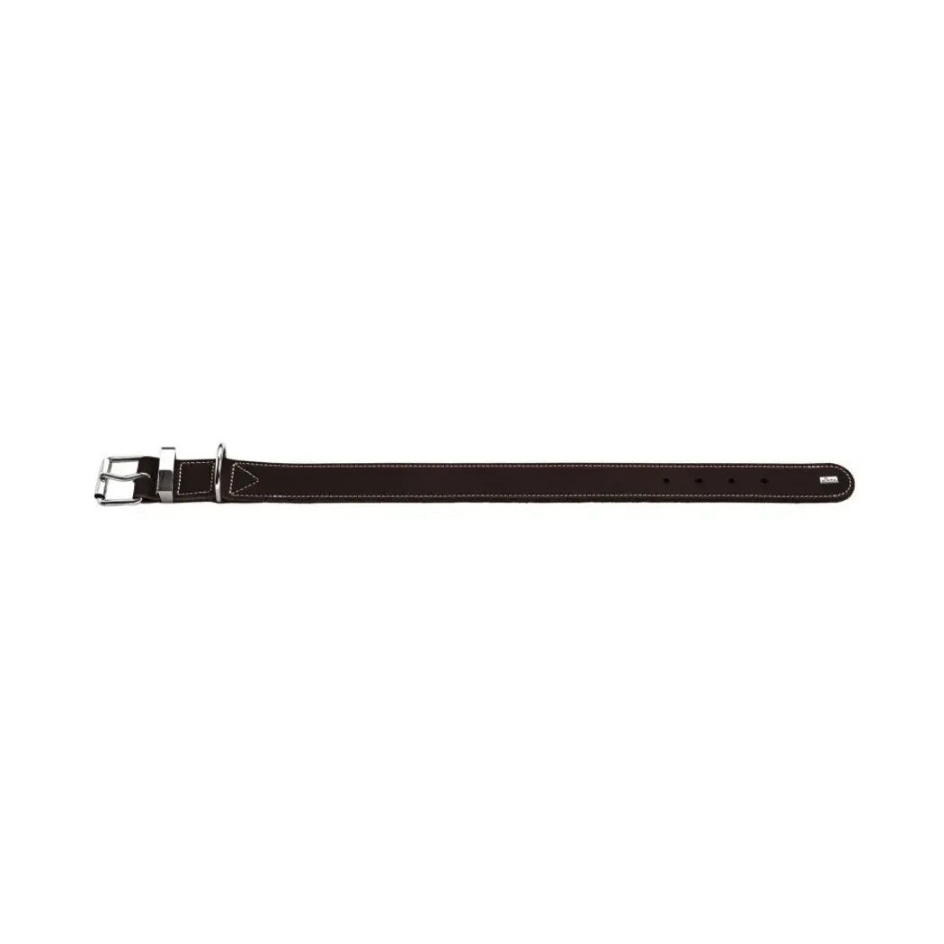 Hunter Aalborg 50 Special Mørkebrunt hundehalsbånd - 36-44 cm