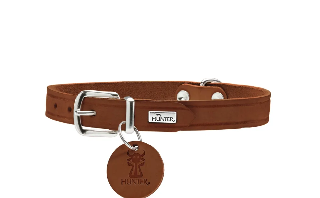 Hunter Aalborg Sport Cognac 52 hundehalsbånd - 38-47 cm