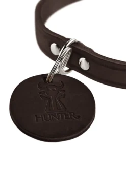 Hunter Aalborg Sport Mørkebrun 42 hundehalsbånd - 32-38 cm