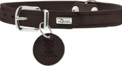 Hunter Aalborg Sport Mørkebrun 52 hundehalsbånd - 38-47 cm