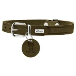 Hunter Aalborg Sport Oliven 32 hundehalsbånd - 24-29 cm