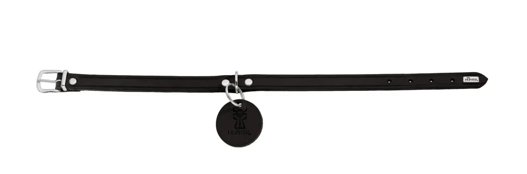 Hunter Aalborg Sport Sort 47 hundehalsbånd - 37-43 cm
