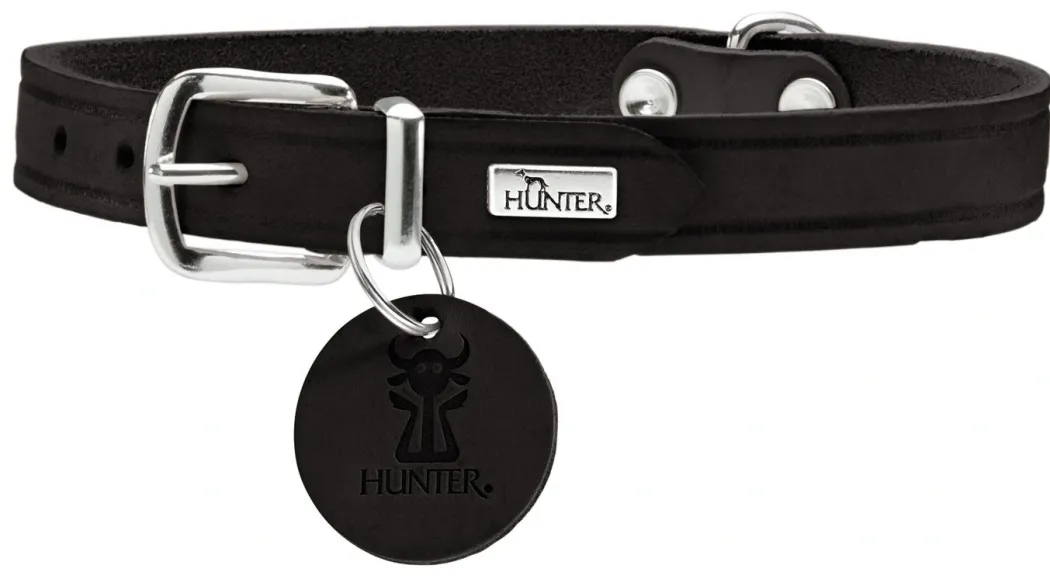 Hunter Aalborg Sport Sort 60 hundehalsbånd - 45-55 cm