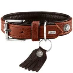 Hunter Cody 65 Cognac Mørkebrun hundehalsbånd - 50-56 cm