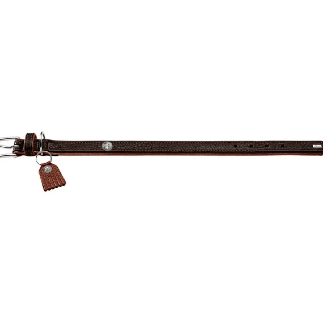 Hunter Cody 55 Mørkebrun Cognac hundehalsbånd - 42-48 cm