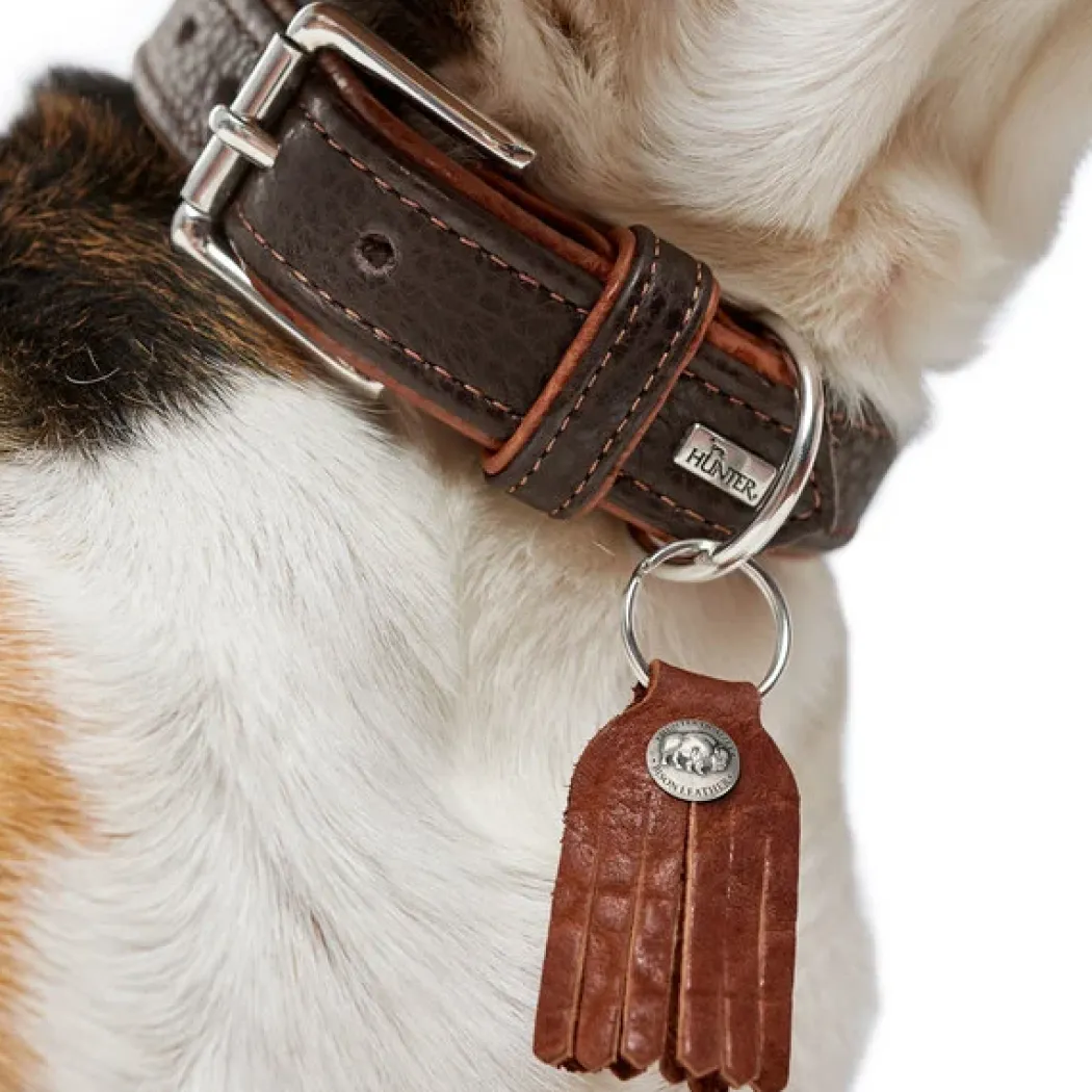 Hunter Cody 60 Mørkebrun Cognac hundehalsbånd - 46-52 cm