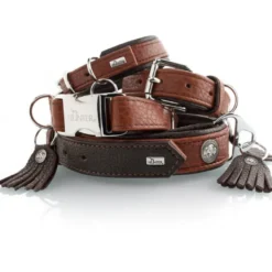 Hunter Cody 65 Mørkebrun Cognac hundehalsbånd - 50-56 cm