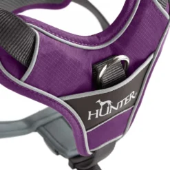 Hunter Divo hundesele L violet/grå just mave 72-100 cm - Stabil støtte og fri bevægelse