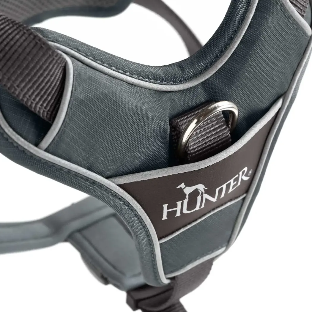 Hunter Divo hundesele L-XL grå/grå just mave 79-107 cm - Stabil kontrol og komfort