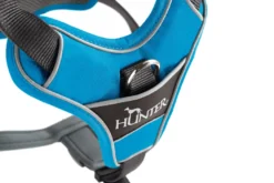 Hunter Divo hundesele L-XL lyseblå/grå just mave 79-107 cm - Sikker pasform og høj komfort