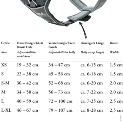 Hunter Divo hundesele M petrol/grå just. mave 56-73 cm - Stabil bevægelse og ergonomisk komfort