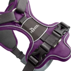 Hunter Divo hundesele S-M violet/grå just mave 52-68 cm - Fleksibel støtte og komfort