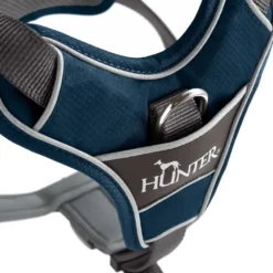 Hunter Divo hundesele S petrol/grå just mave 45-56 cm - Fleksibel kontrol og komfort i balance